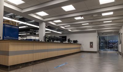 The parts and service counter