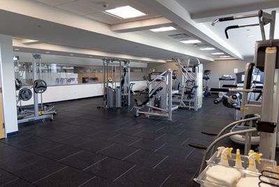 An on-site fitness room