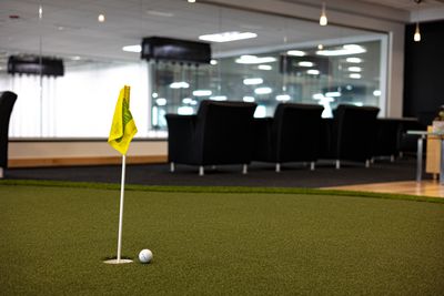 Indoor putting green