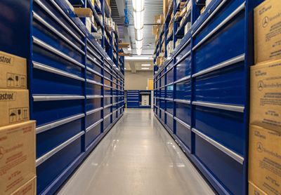Our on-site parts warehouse